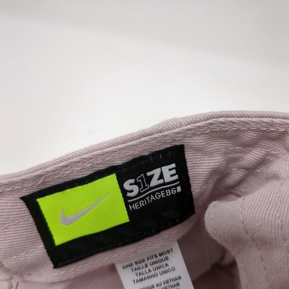 Nike Swoosh Slideback Hat Pink One Size Embroidered Solid Heritage86 - Picture 8 of 9